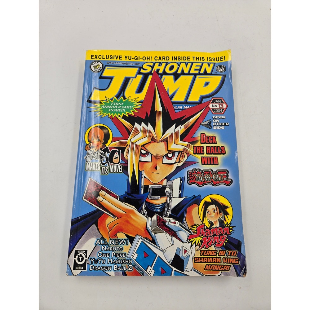 Shonen Jump Jan 2004 Vol 2 Issue 1 No 13 1st Anniversary Yu-Gi-Oh Naruto Manga